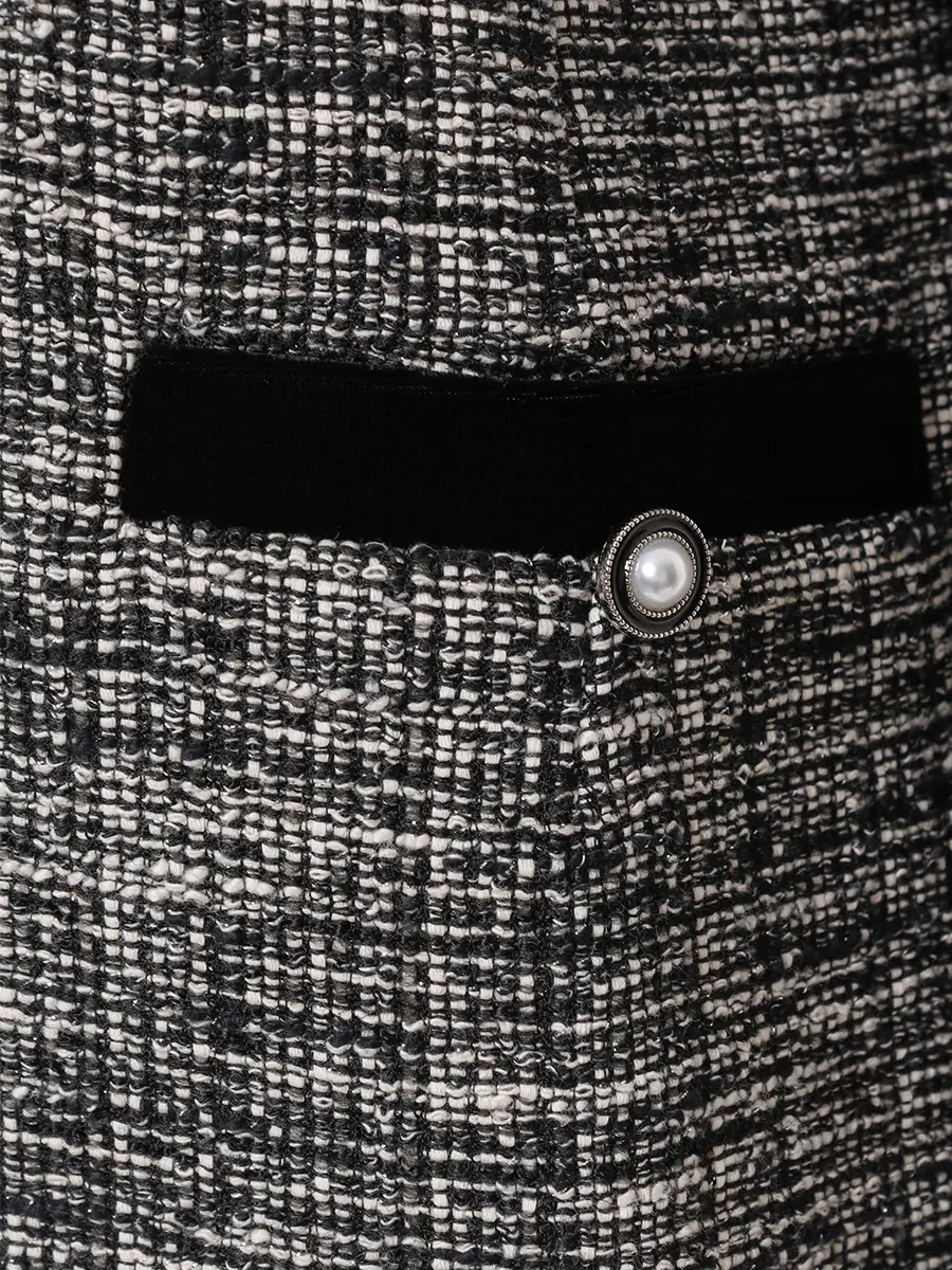 Жакет твидовый