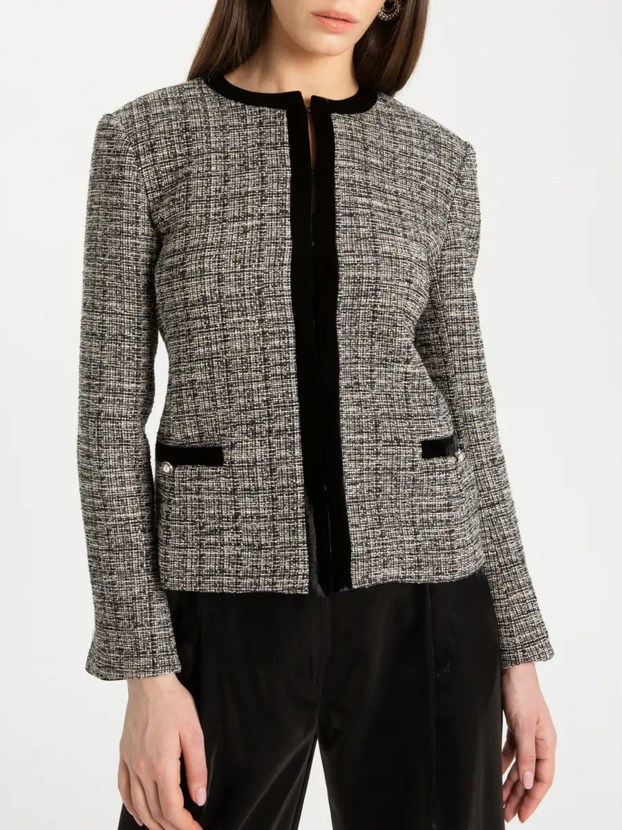 Жакет твидовый