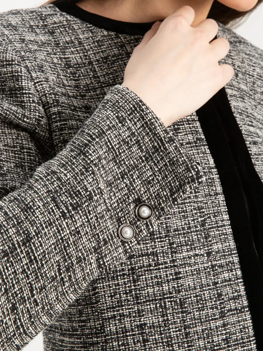 Жакет твидовый