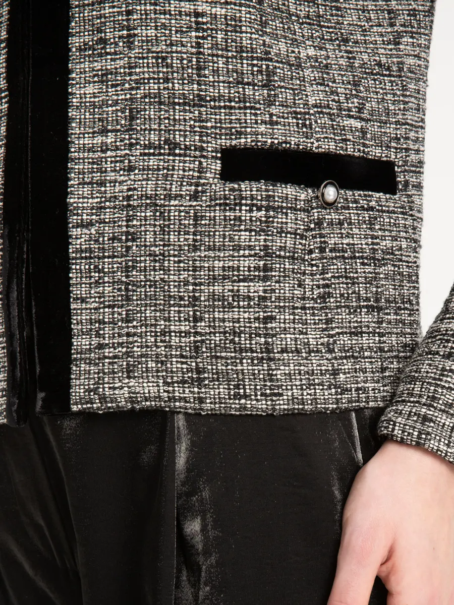 Жакет твидовый