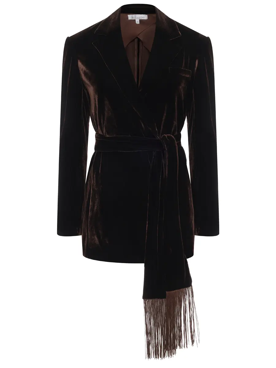 Жакет бархатный