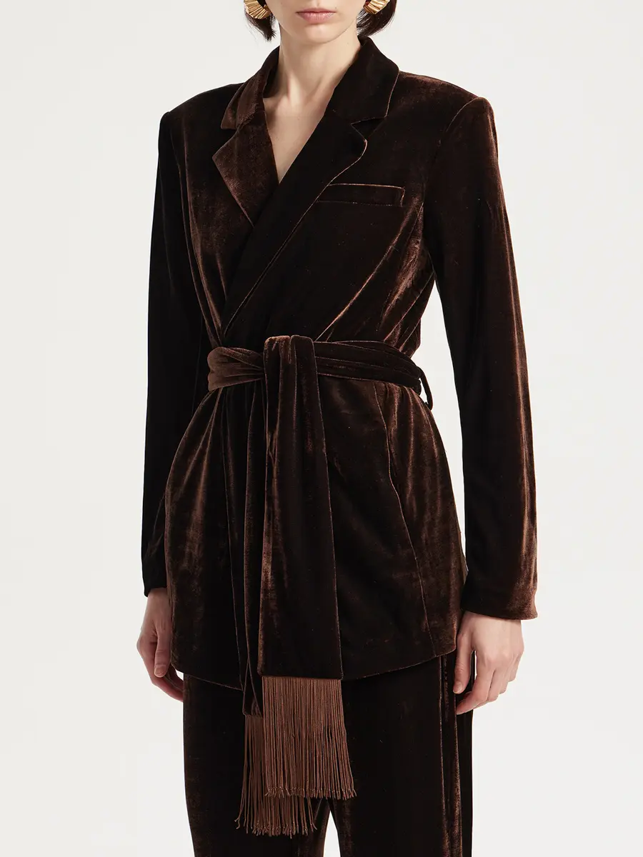 Жакет бархатный