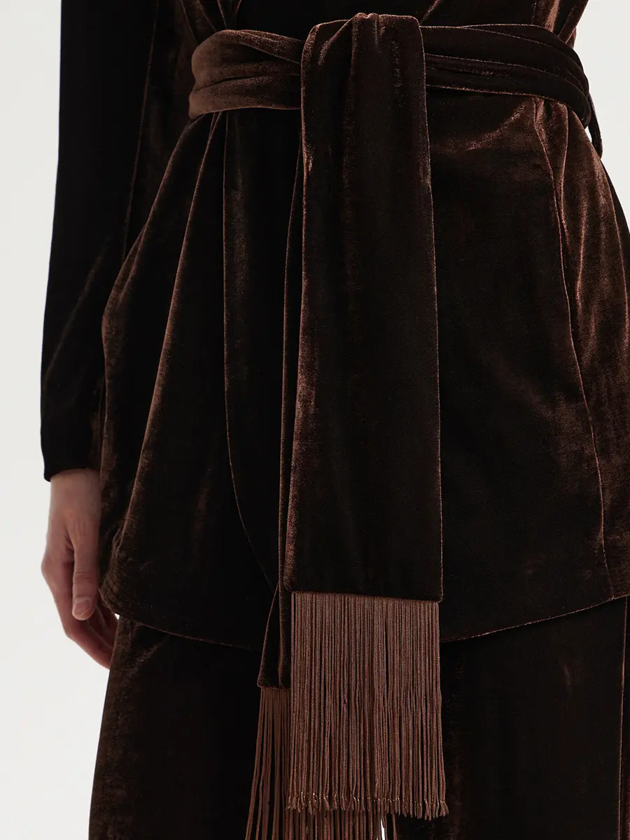 Жакет бархатный