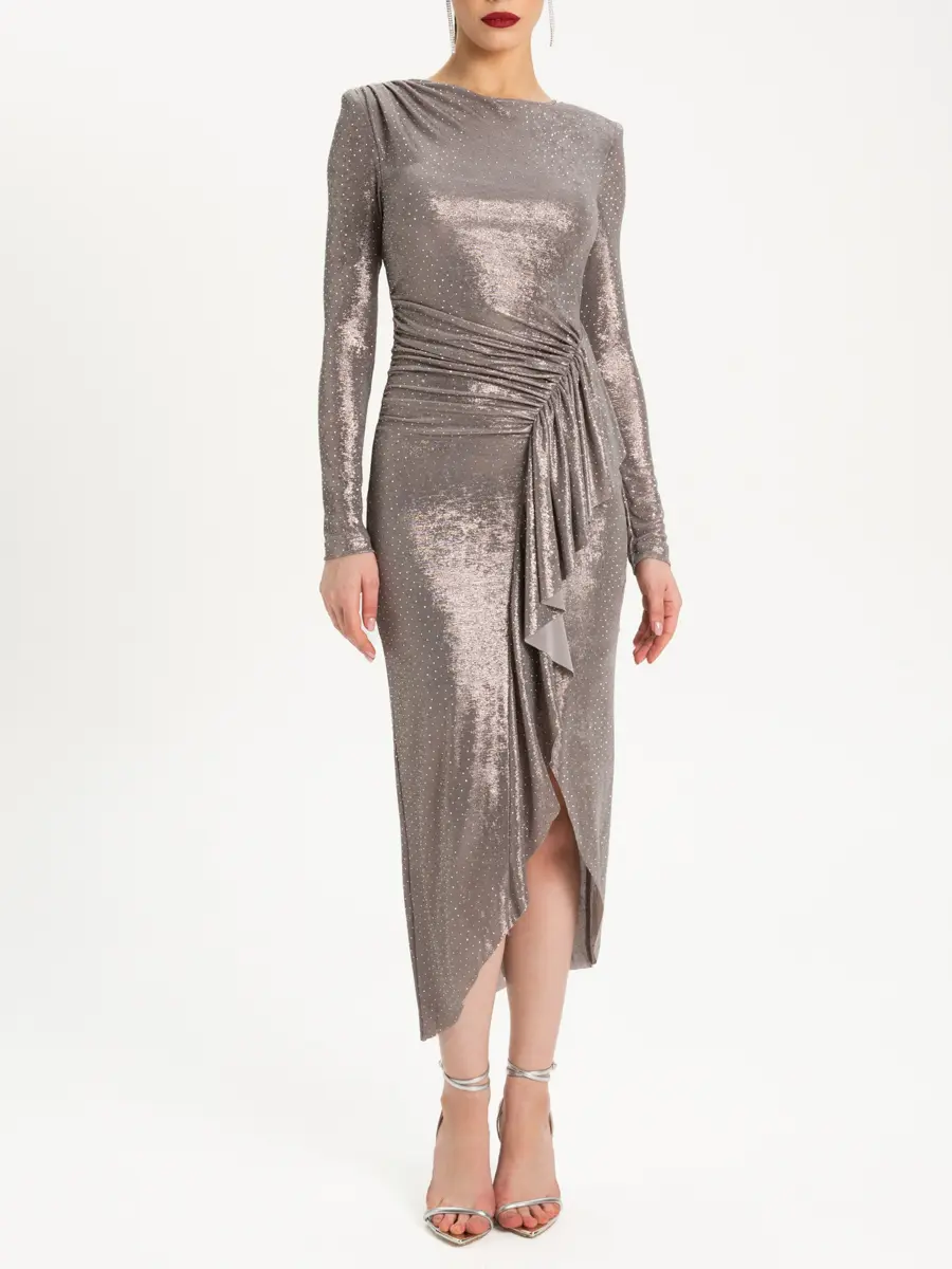 Платье со стразами