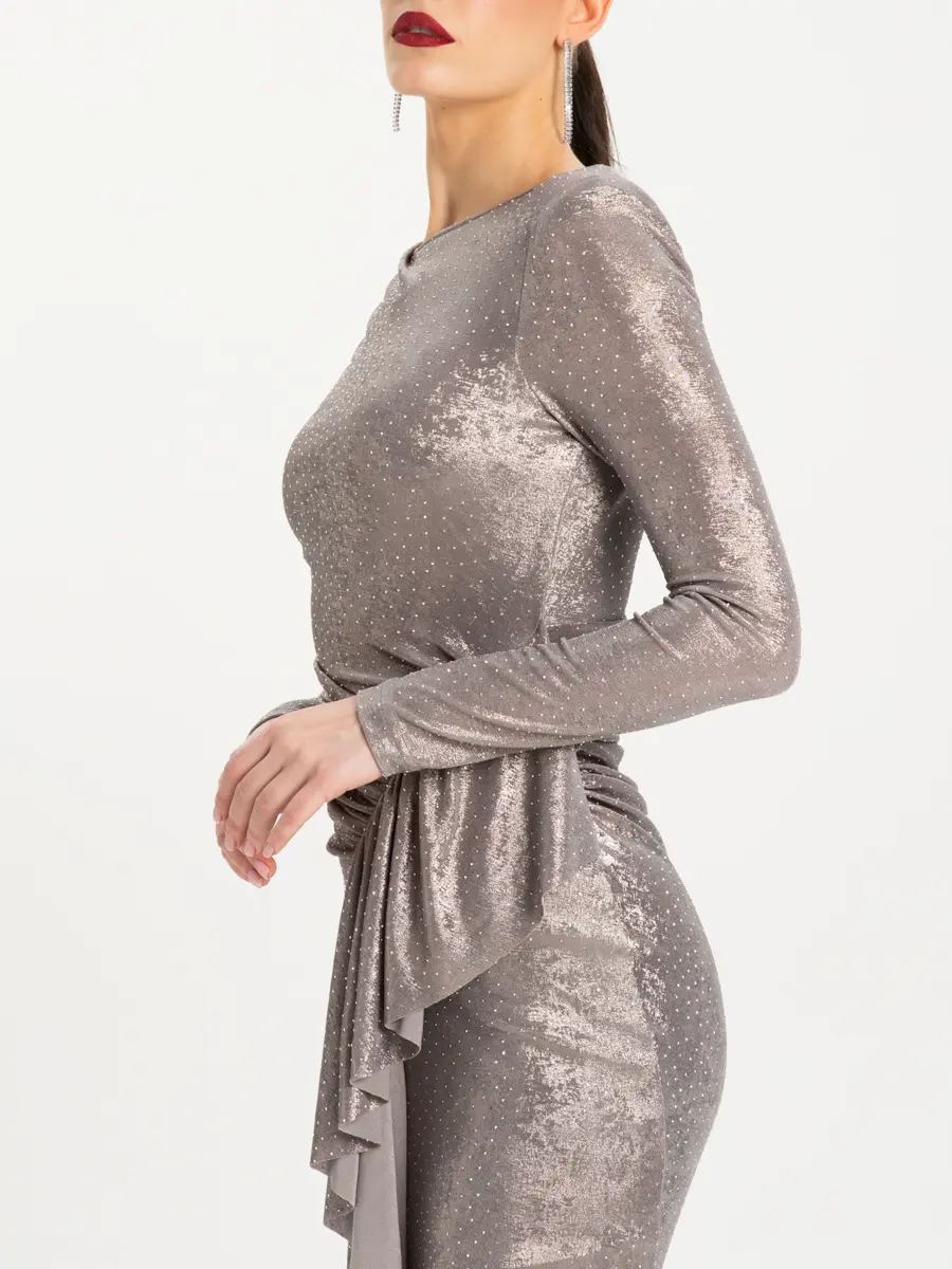 Платье со стразами