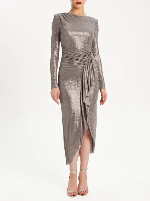 Платье со стразами EMILIA DELL'ORO