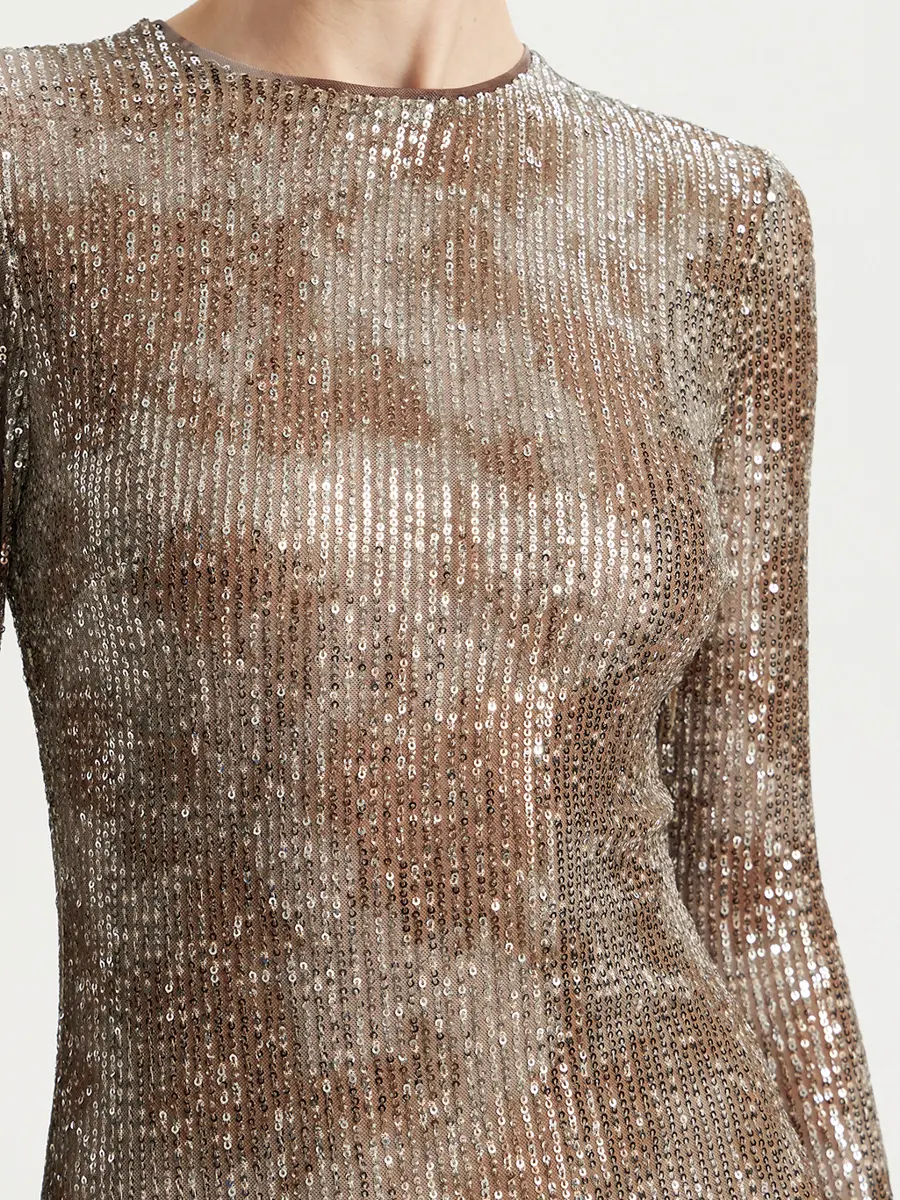 Платье с пайетками