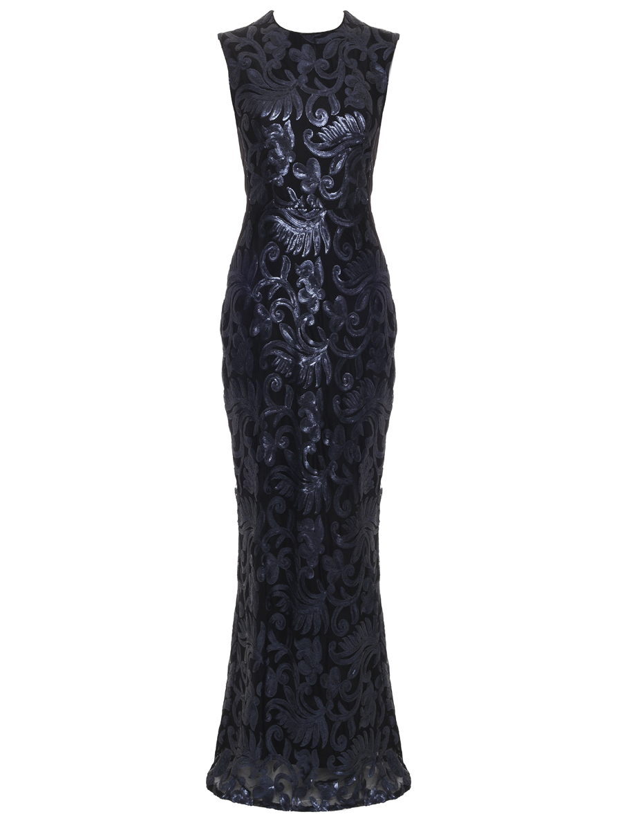 Платье с пайетками