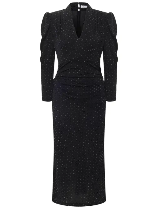 Платье со стразами EMILIA DELL'ORO