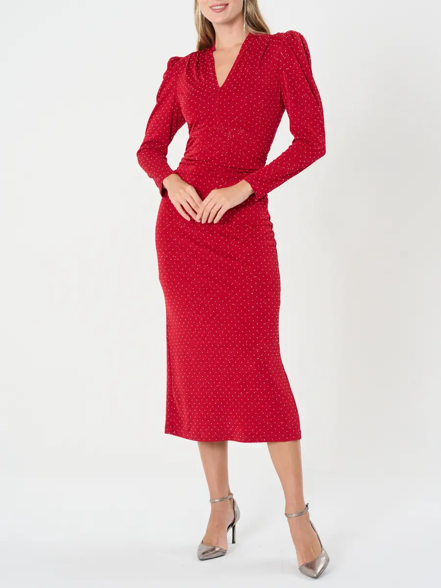 Платье со стразами