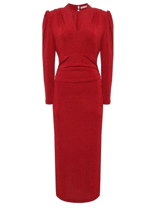 Платье со стразами EMILIA DELL'ORO