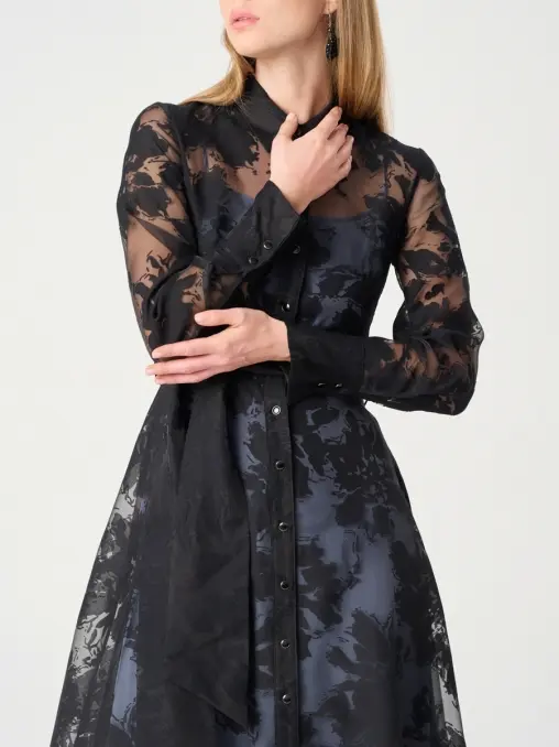 Платье из органзы EMILIA DELL'ORO
