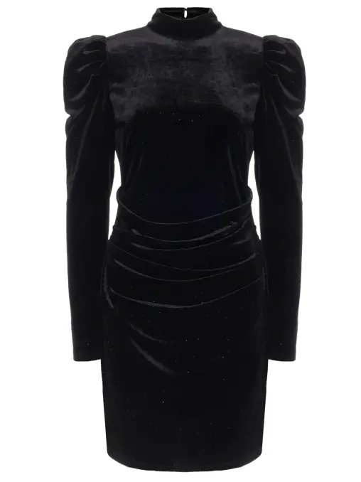 Платье бархатное со стразами EMILIA DELL'ORO