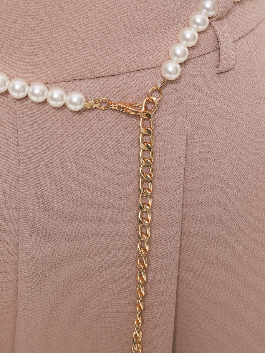 Брюки-палаццо однотонные