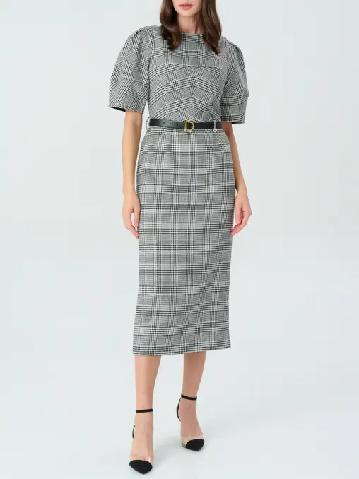 Платье в клетку EMILIA DELL'ORO