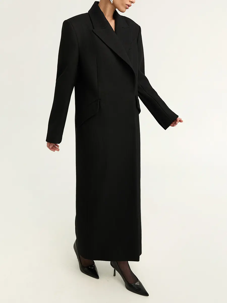 Пальто шерстяное