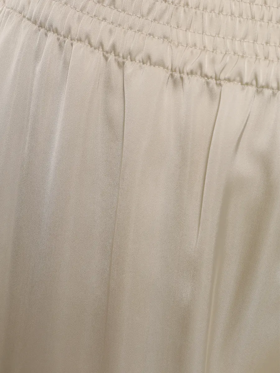 Брюки атласные