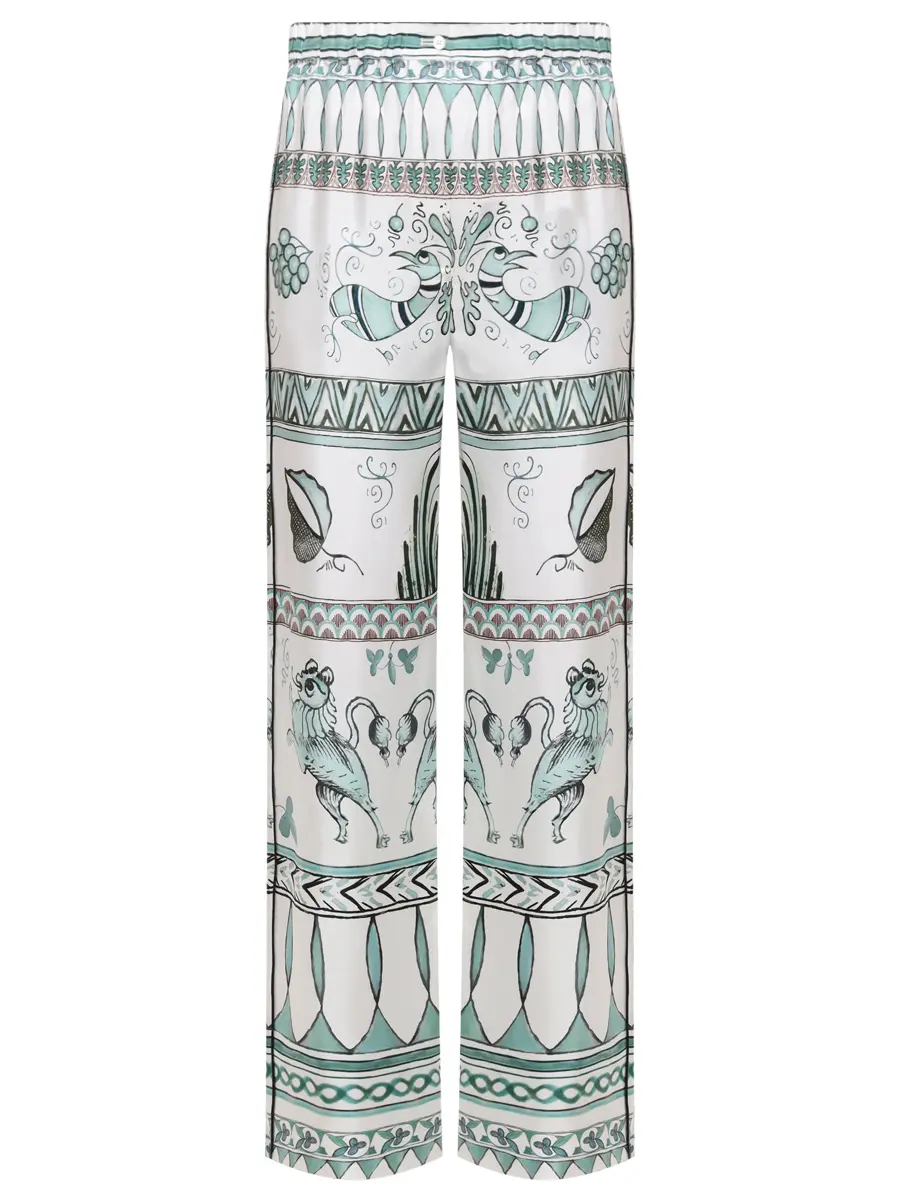 Брюки шелковые