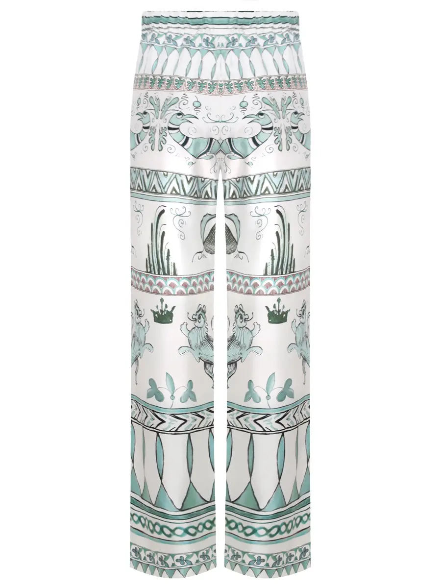 Брюки шелковые