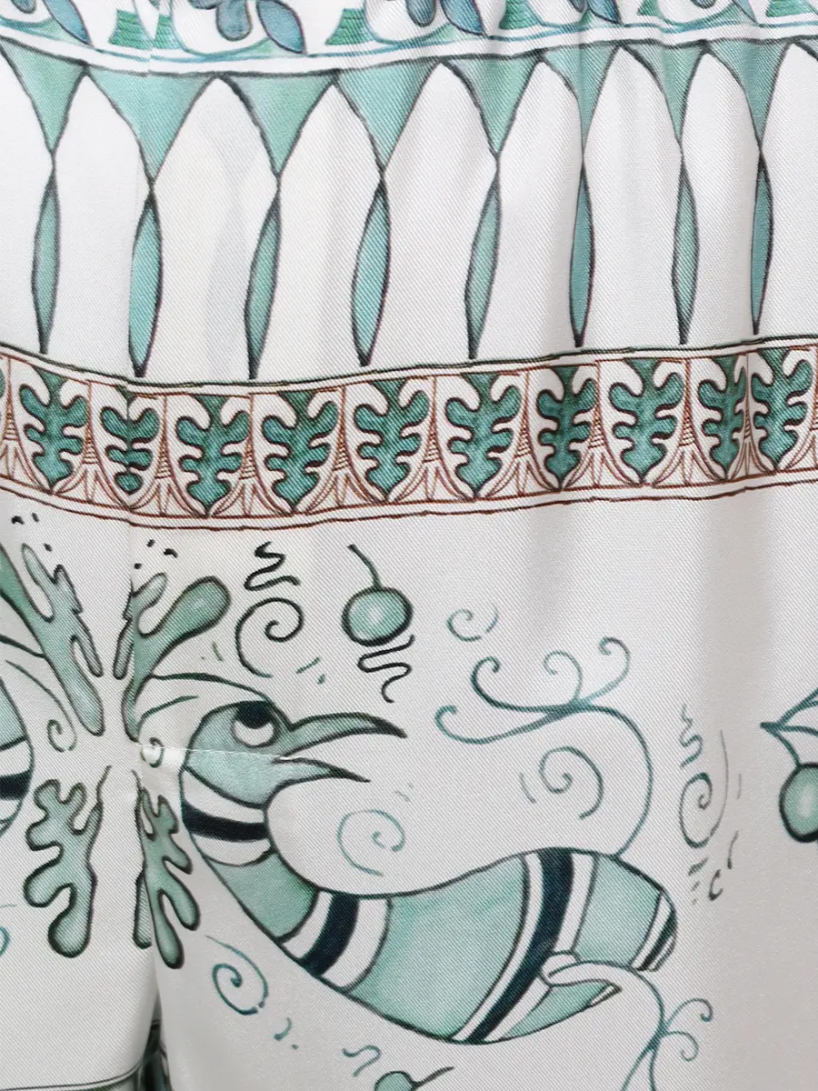 Брюки шелковые