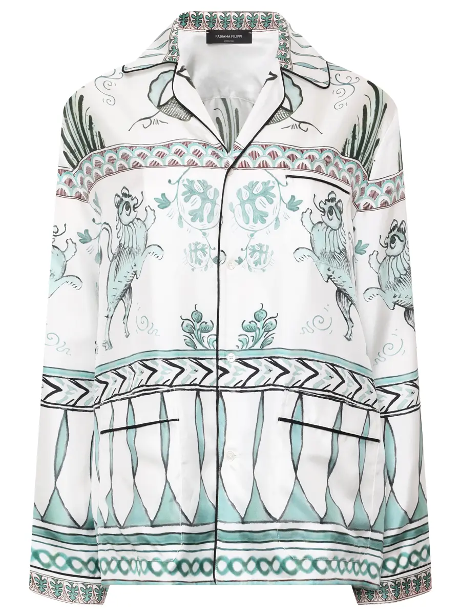 Рубашка шелковая