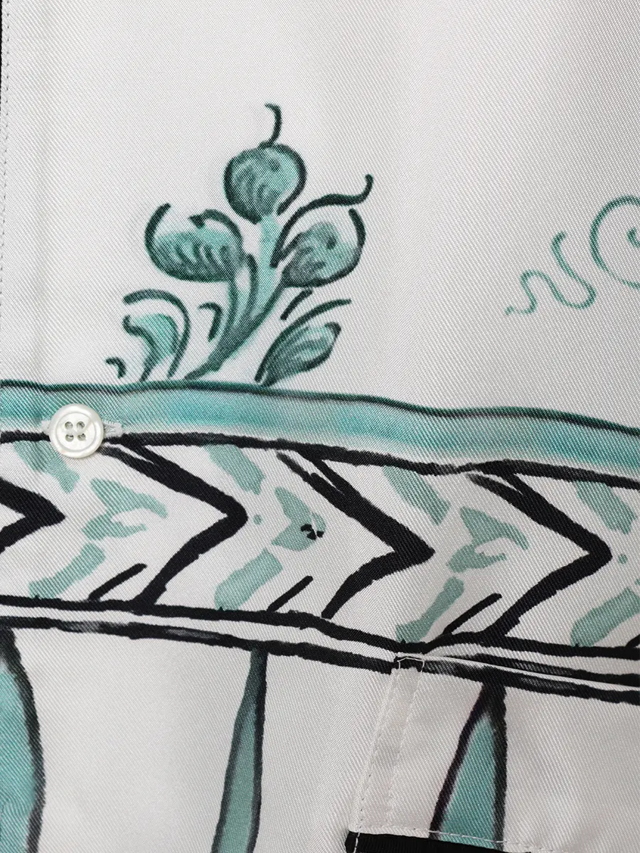 Рубашка шелковая