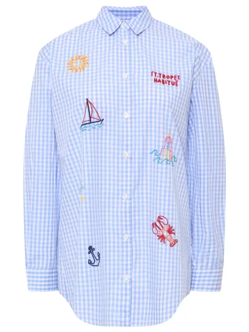 Рубашка хлопковая MC2 SAINT BARTH