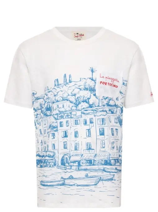 Футболка льняная MC2 SAINT BARTH