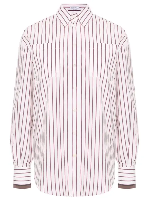 Рубашка хлопковая BRUNELLO CUCINELLI