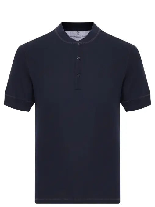 Поло хлопковое BRUNELLO CUCINELLI