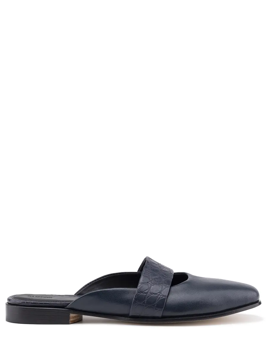 Мюли кожаные