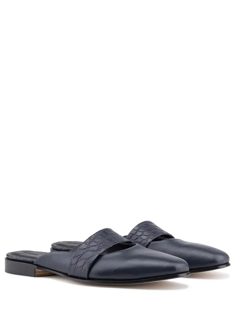 Мюли кожаные