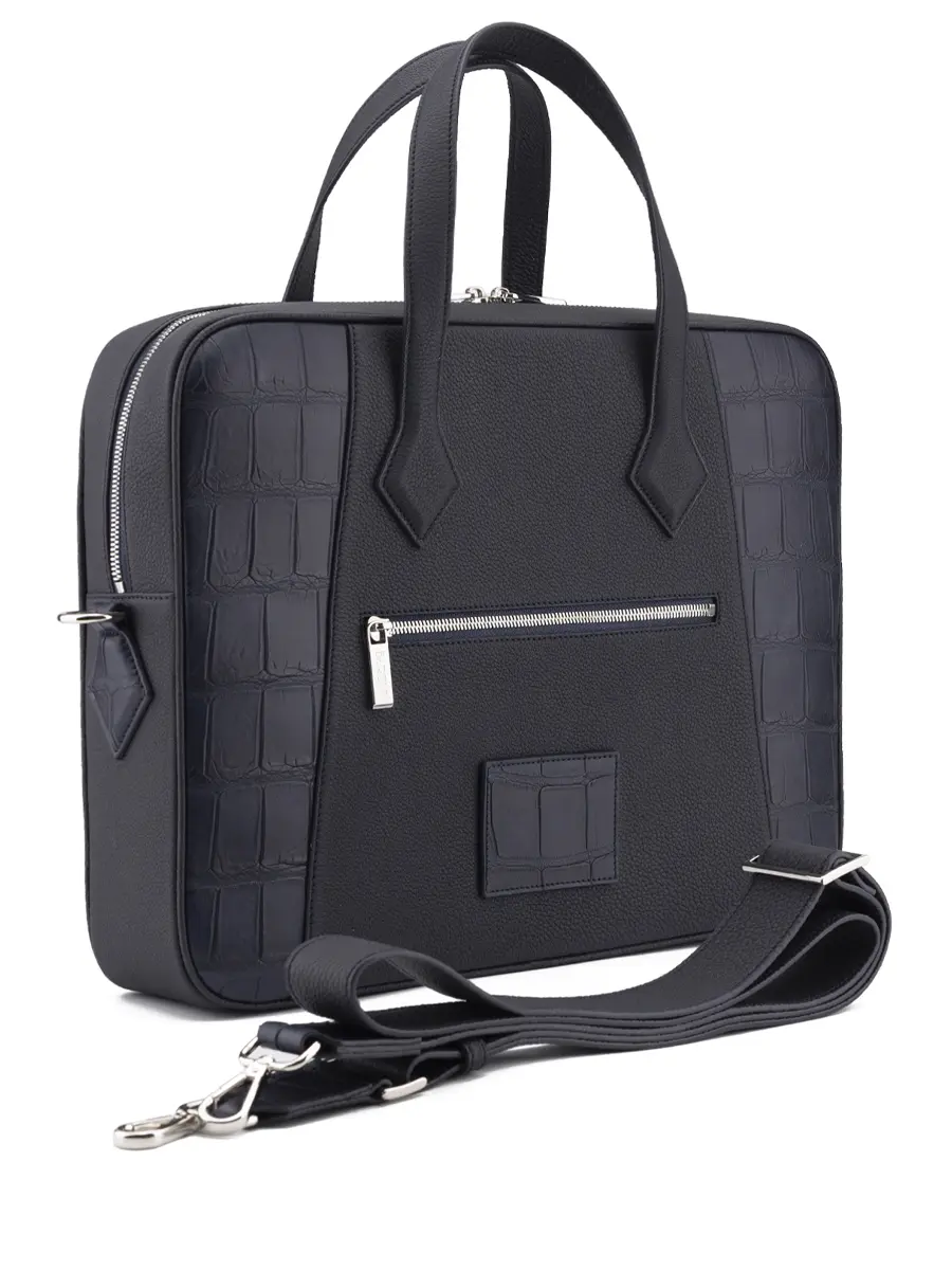 Сумка с кожей крокодила