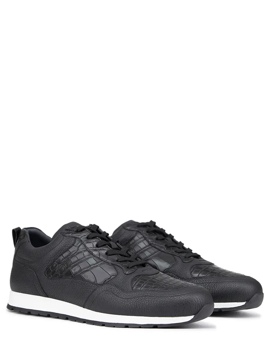 Кроссовки кожаные