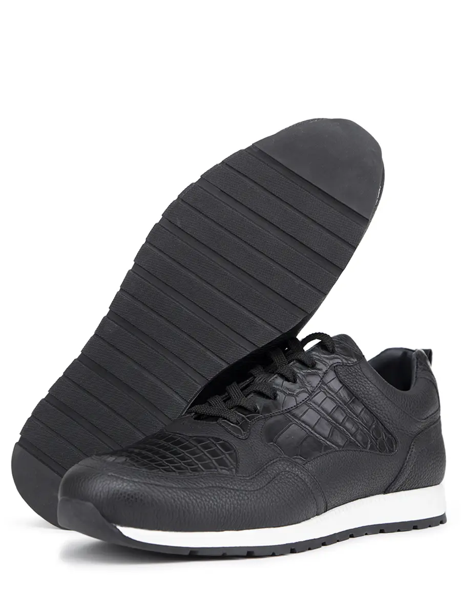 Кроссовки кожаные