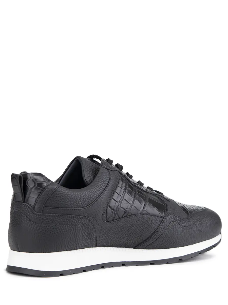 Кроссовки кожаные