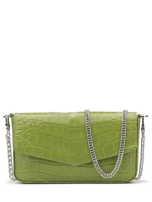 Клатч из кожи крокодила BARDINI