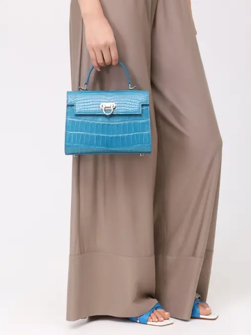 Сумка из кожи крокодила BARDINI