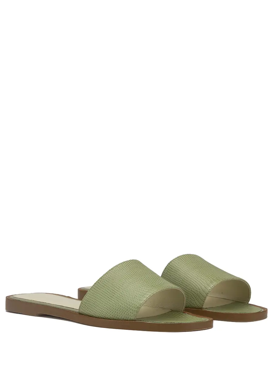 Шлепанцы из кожи варана