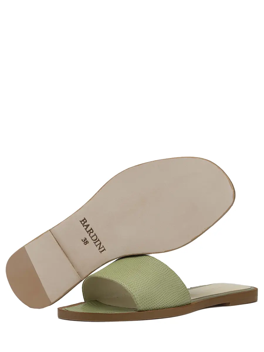 Шлепанцы из кожи варана