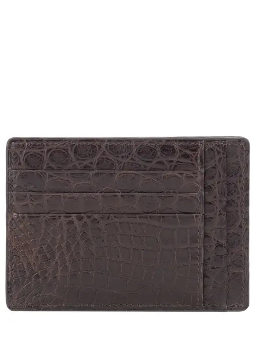 Визитница из кожи крокодила BARDINI