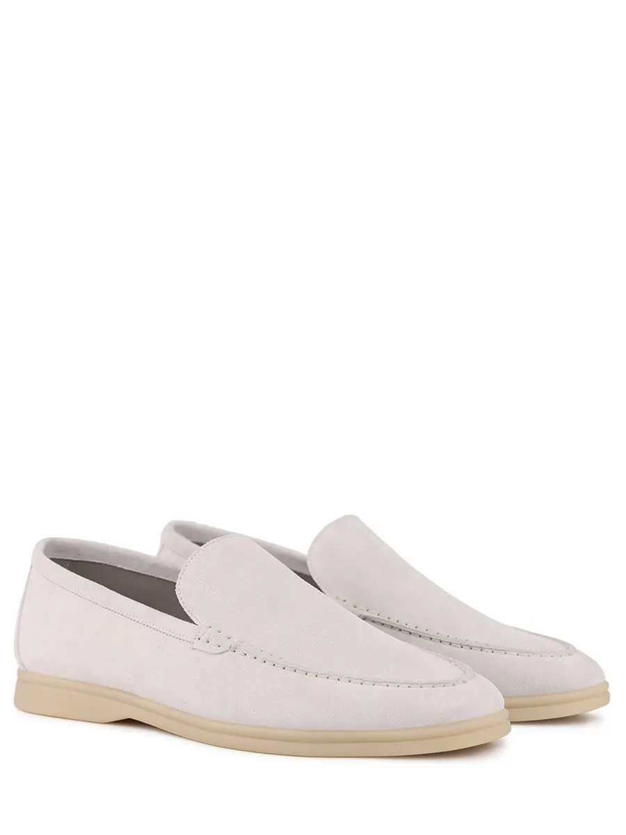 Лоферы замшевые