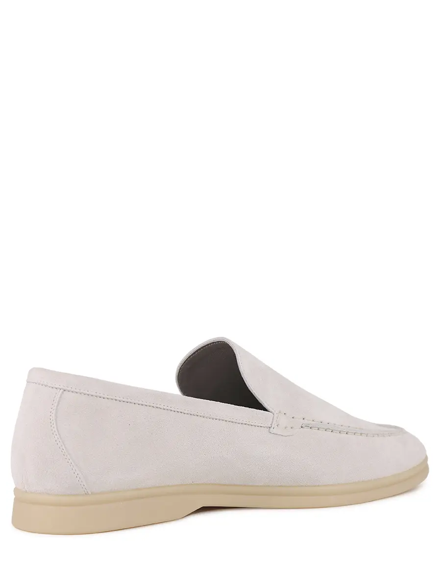 Лоферы замшевые