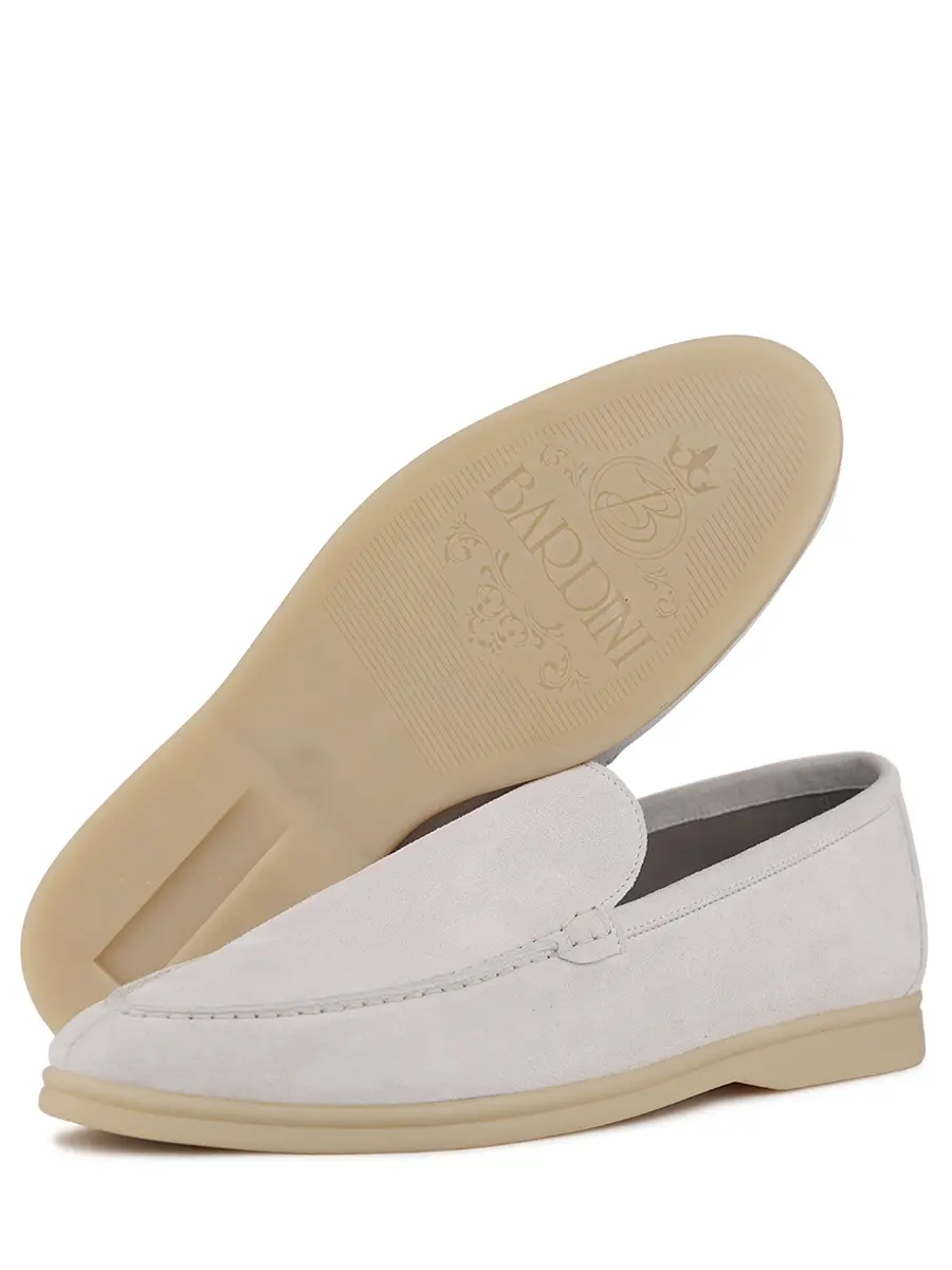 Лоферы замшевые