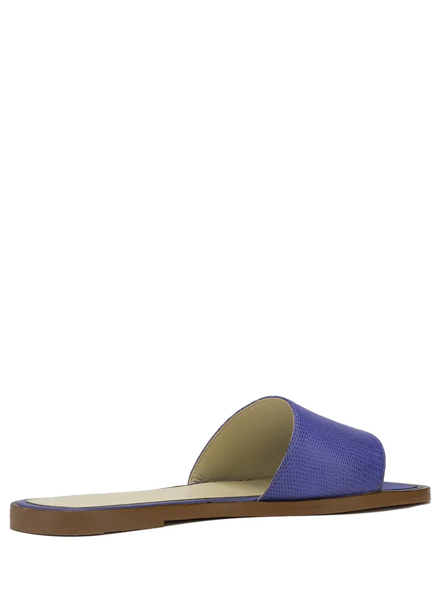 Шлепанцы из кожи варана