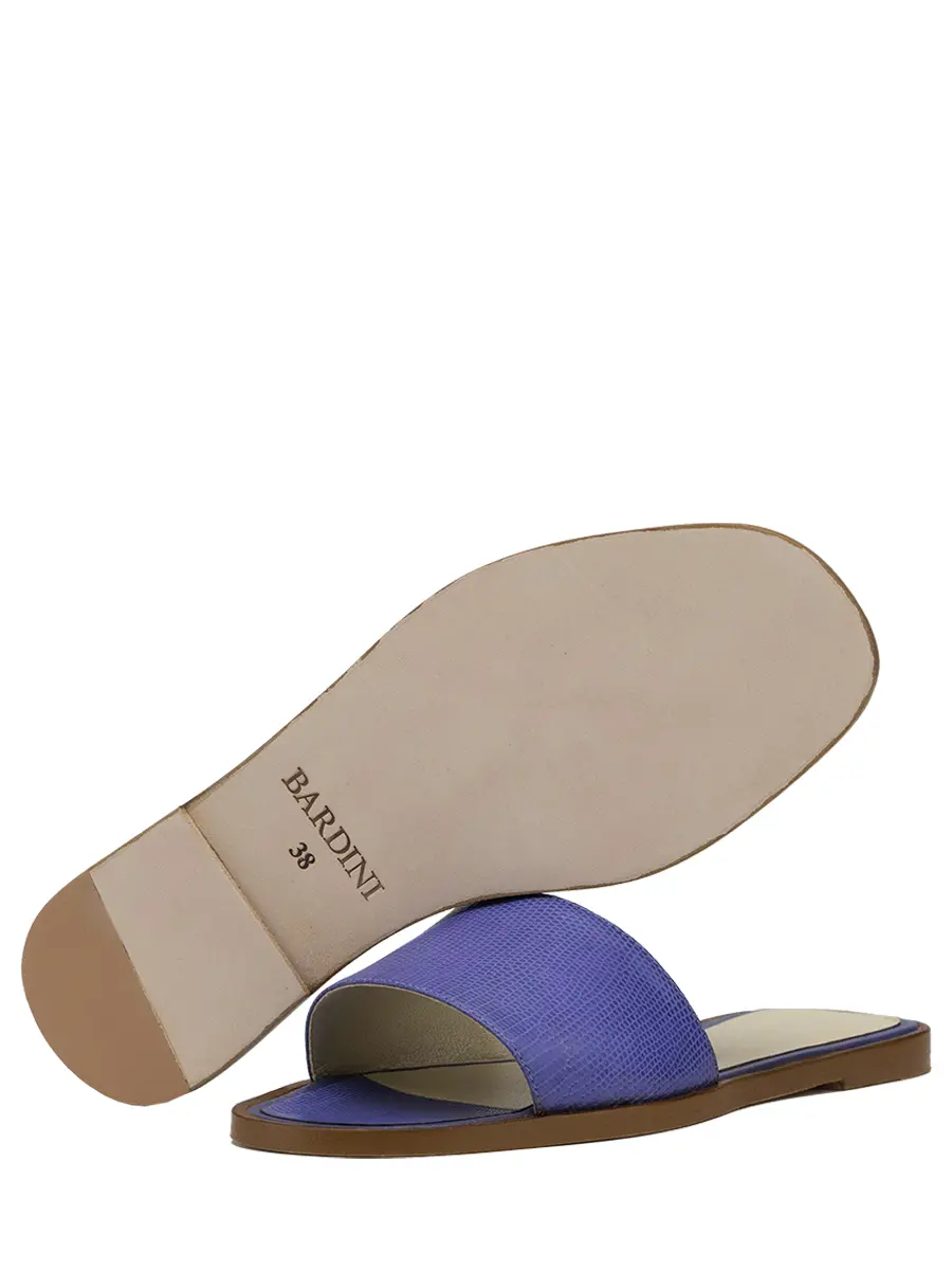 Шлепанцы из кожи варана