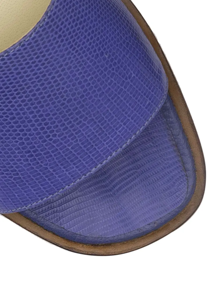 Шлепанцы из кожи варана