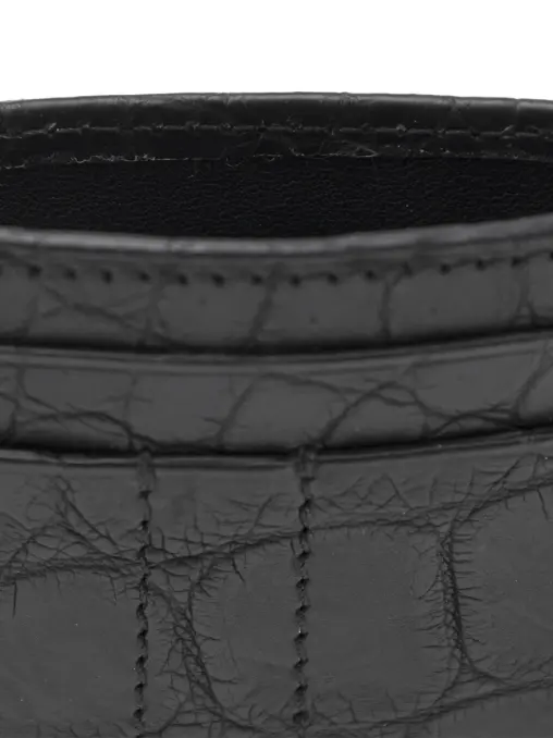 Картхолдер из кожи крокодила BARDINI