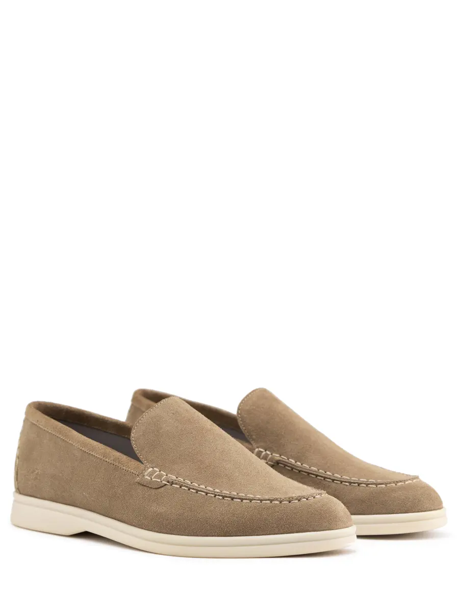 Лоферы замшевые