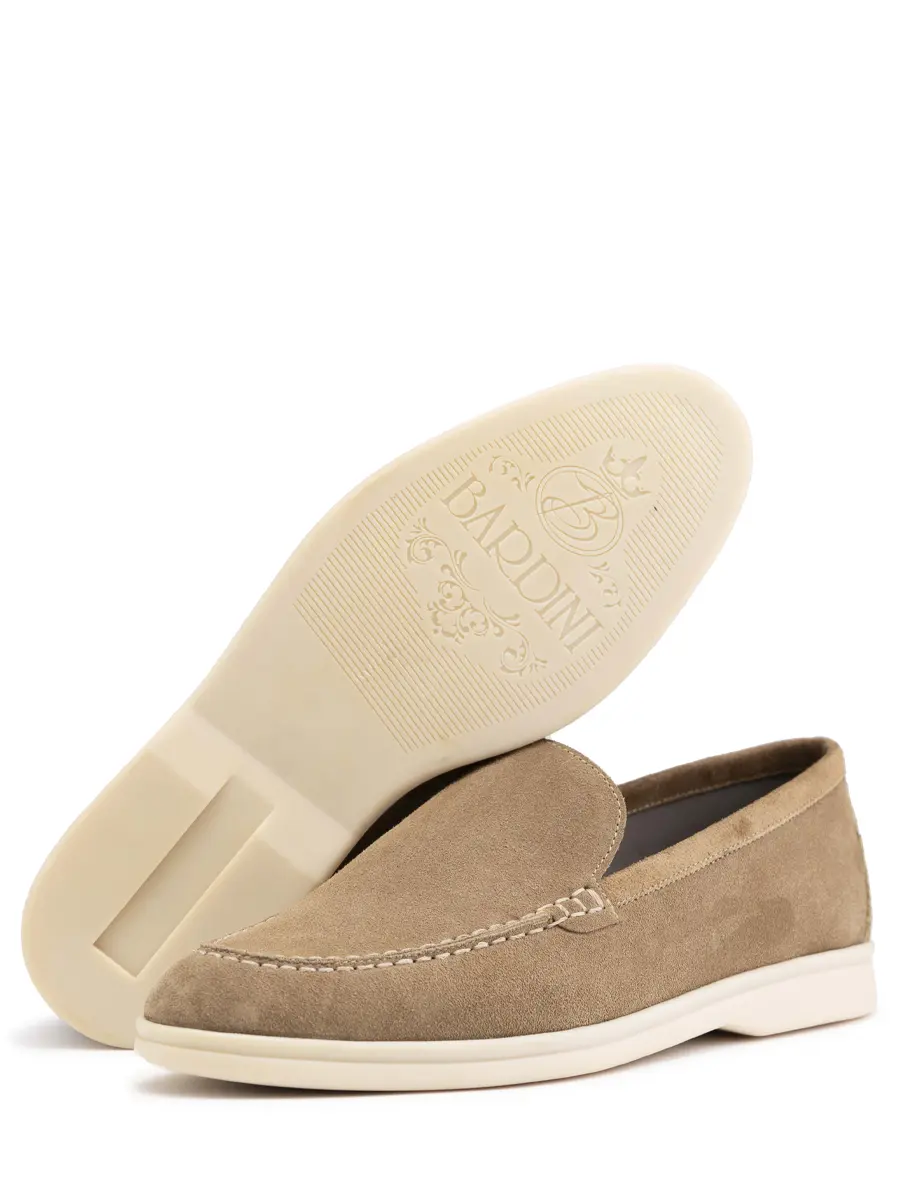 Лоферы замшевые